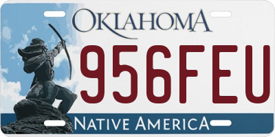 OK license plate 956FEU
