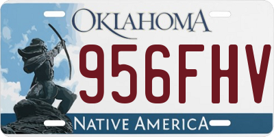OK license plate 956FHV