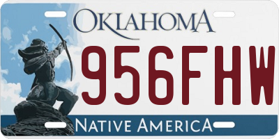 OK license plate 956FHW