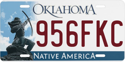 OK license plate 956FKC