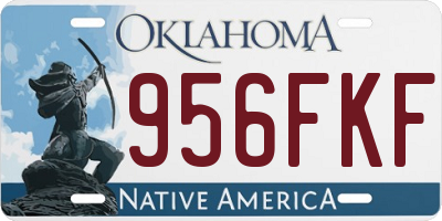 OK license plate 956FKF