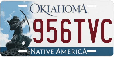 OK license plate 956TVC