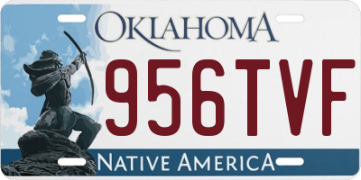 OK license plate 956TVF
