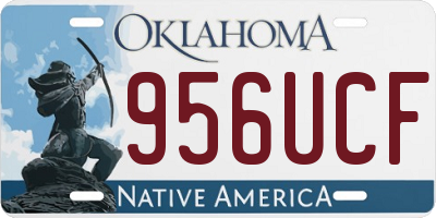 OK license plate 956UCF
