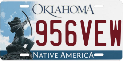 OK license plate 956VEW
