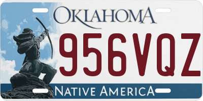 OK license plate 956VQZ