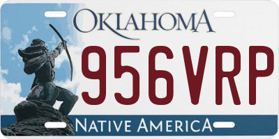 OK license plate 956VRP