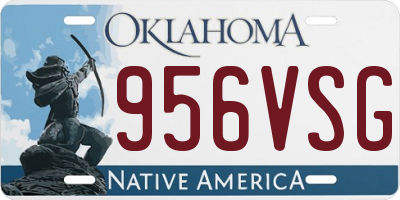 OK license plate 956VSG