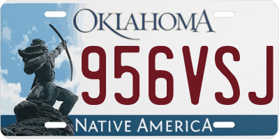 OK license plate 956VSJ