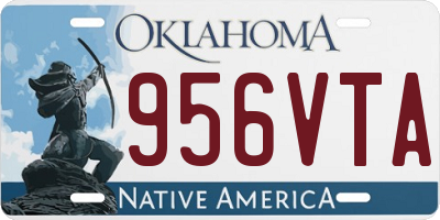 OK license plate 956VTA