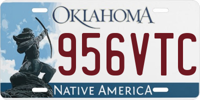 OK license plate 956VTC