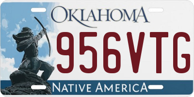 OK license plate 956VTG