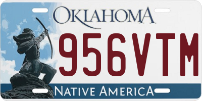 OK license plate 956VTM