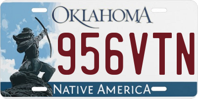 OK license plate 956VTN