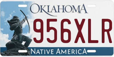 OK license plate 956XLR