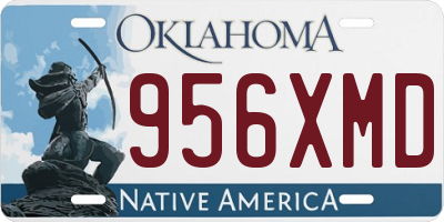 OK license plate 956XMD