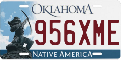 OK license plate 956XME