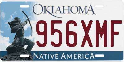 OK license plate 956XMF