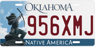 OK license plate 956XMJ