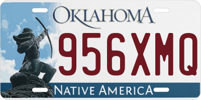 OK license plate 956XMQ
