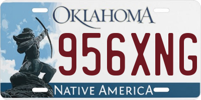 OK license plate 956XNG