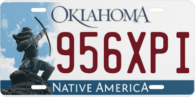 OK license plate 956XPI