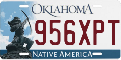 OK license plate 956XPT
