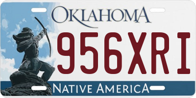 OK license plate 956XRI