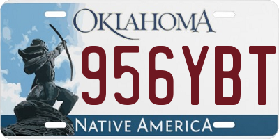 OK license plate 956YBT