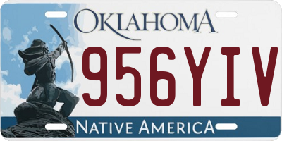 OK license plate 956YIV
