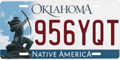 OK license plate 956YQT