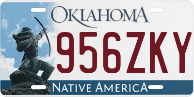 OK license plate 956ZKY