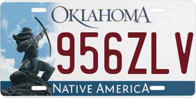 OK license plate 956ZLV