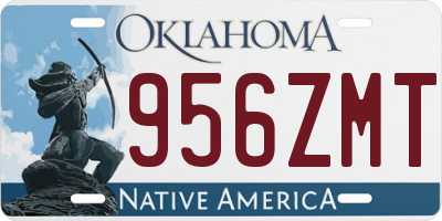 OK license plate 956ZMT