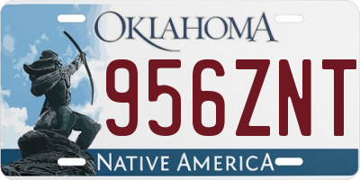 OK license plate 956ZNT
