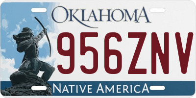 OK license plate 956ZNV