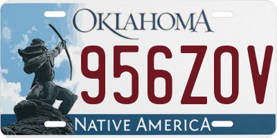 OK license plate 956ZOV