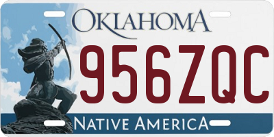 OK license plate 956ZQC