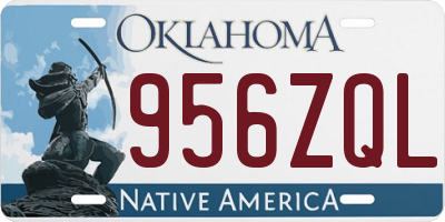 OK license plate 956ZQL