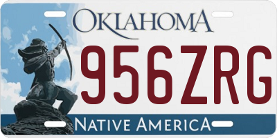 OK license plate 956ZRG
