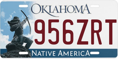 OK license plate 956ZRT