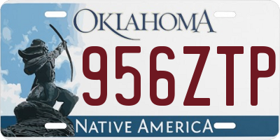 OK license plate 956ZTP