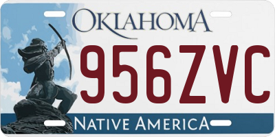 OK license plate 956ZVC