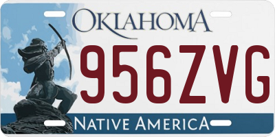 OK license plate 956ZVG