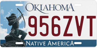OK license plate 956ZVT
