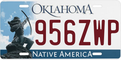 OK license plate 956ZWP