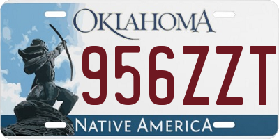OK license plate 956ZZT