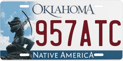 OK license plate 957ATC