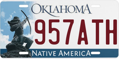 OK license plate 957ATH