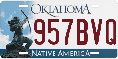 OK license plate 957BVQ